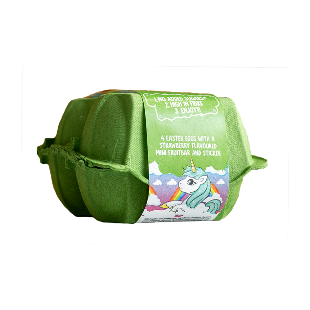 Fruitfunk Ükssarvik lihavõttemunad - 100% puuviljadest, vegan, gluteenivaba ja ilma lisatud suhkruta, snäkid lastele.