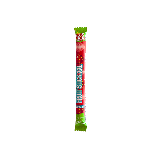 Fruitfunk Maasika puuviljapulk - 100% puuviljadest, vegan, gluteenivaba ja ilma lisatud suhkruta, snäkid lastele.